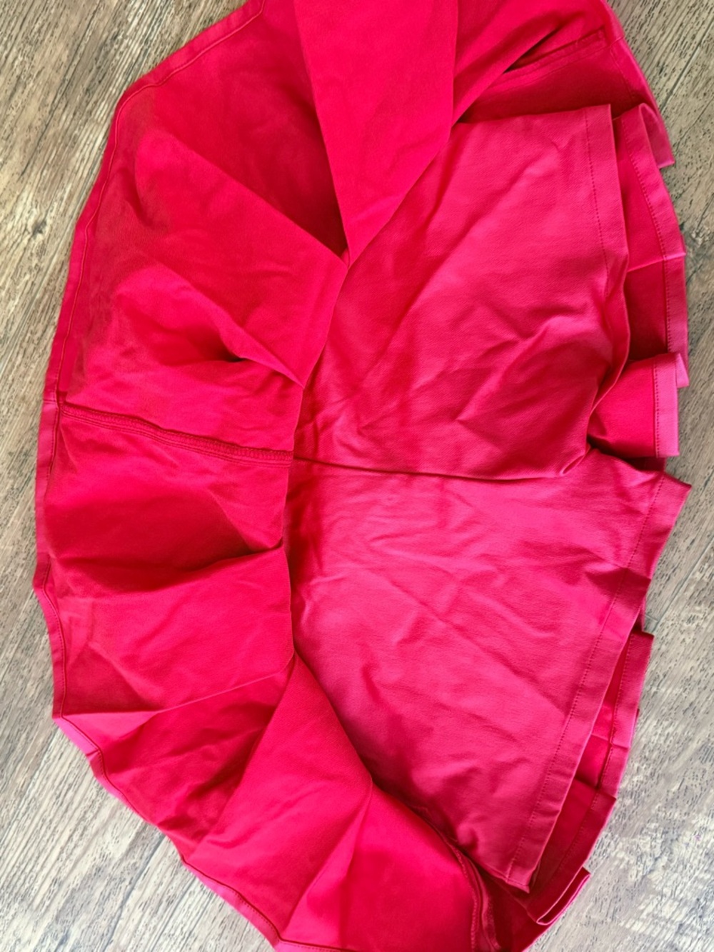 Fashion Nova Red Pleated Mini Skirt with Studded Belt - Picture 7 of 7